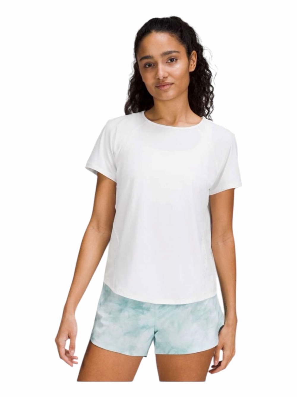 Lululemon Lightweight Stretch
Running Short Sleeve Shirt
White